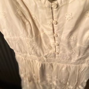 American Eagle Outfitters Cream Floral Dress